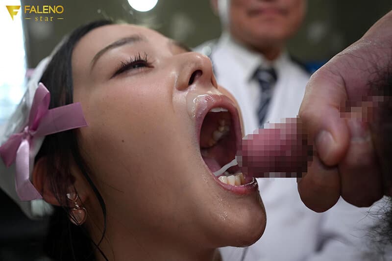 หนังอาร์ญี่ปุ่น แตกใส่หน้า 50 น้ำ สาวหน้าหวานโดนซัดจนเละ FNS-144 5