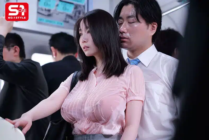 avjapan สาวออฟฟิศขึ้นรถไฟไม่ใส่เสื้อใน จนโดนของจริง SNOS-405 1